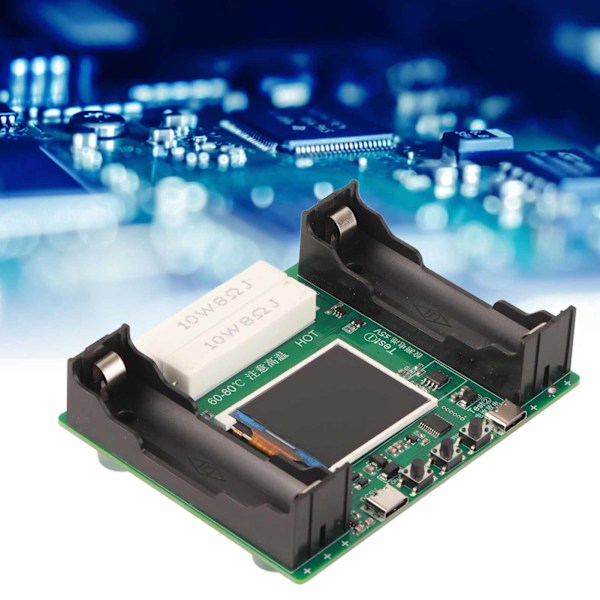 Batteri Intern Motstands Tester 1.77in LCD Display Moduser Justerbar 18650 Litiumbatteri Kapasitets Tester DC5V