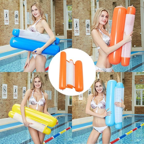 Sinwind Multi-Purpose Flydende Hængekøje, Oppustelig Pool Float 4-i-1 Flydende hvilestol Float Hængekøje Vandhængekøje Multi-Purpose Foldbar Flydende