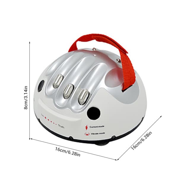 Løgnedetektor Spil, Polygraph Test Simulator med Elektrisk Stød Feedback og 2-Niveau Vibrationsintensitet, Interaktiv Party Analyzer Konsol til
