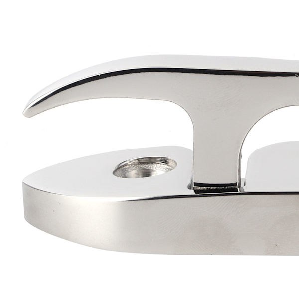 Foldbar Klamp i Rustfritt Stål, Flip Up Dock Klamp for Fortøyning av Båt Kajakk Marine 4.7in
