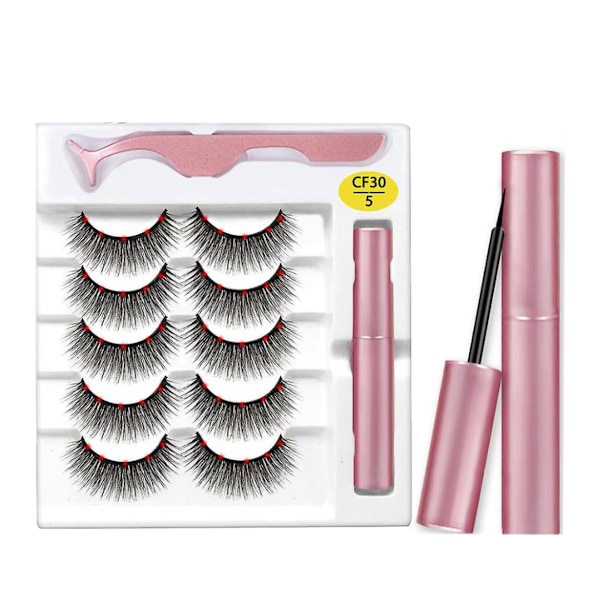 Strålande Ögon: Limfria Magnetiska Ögonfransar & Eyeliner Kit, Bekväma Mjuka 3D Minkfransar för Naturligt Utseende, Omedelbar Skönhetsboost Utan Kompromisser