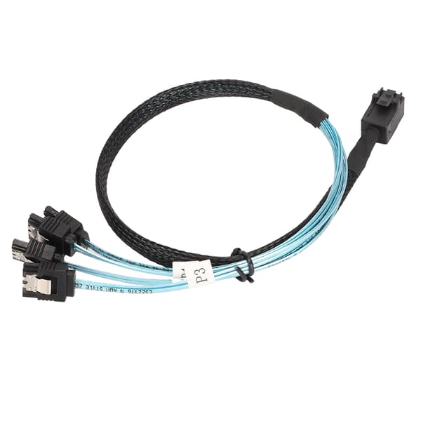 Mini SAS til SATA Kabel, SFF-8643 til 4X SATA Intern Forbindelse til High Density Mini SAS Applikationer, SAS til SATA Adapter med 12Gbps Dataoverførsel