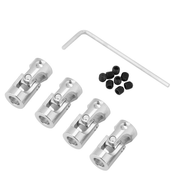 4 stk. Akselkobling Motorforbindelse DIY Styringslængde 23mm OD 11mm Universalled (6*6mm)