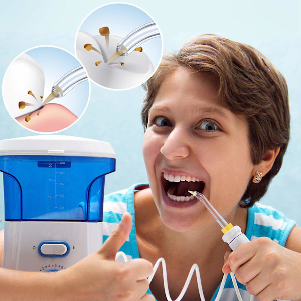Tandvattenflosser för allmänt bruk, Pik Pocket-spetsersättning, kompatibel med Waterpik-modeller, mjuk silikonspetsmunstycke för orala irrigatorer, 360°