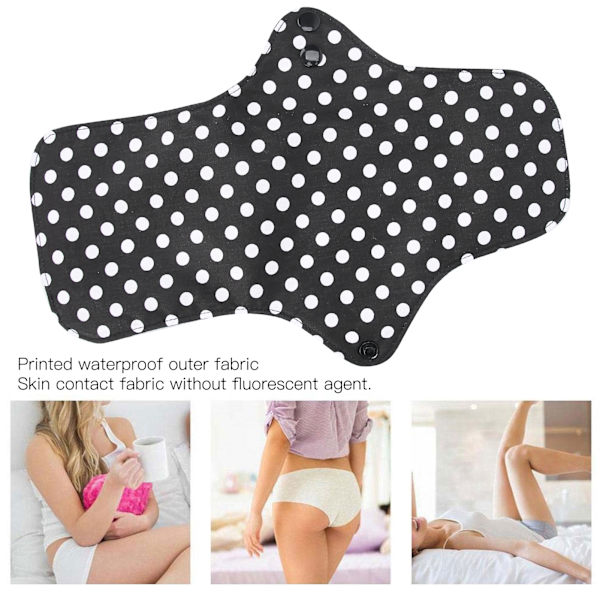 5 st Reusable Menstruationstrosor med Läckageskydd Tvättsbara Postpartum Bomullsmenstruationstrosor för Kvinnor L 20cm x 29.5cm