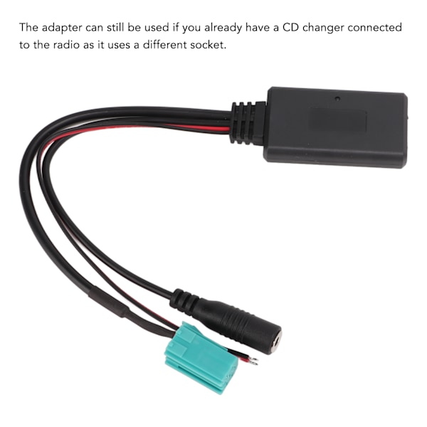 Bluetooth 5.0 Trådlös Ljudadapter med Mikrofon Kit Handsfree Ersättning för Clio Espace Kangoo 2005‑2011