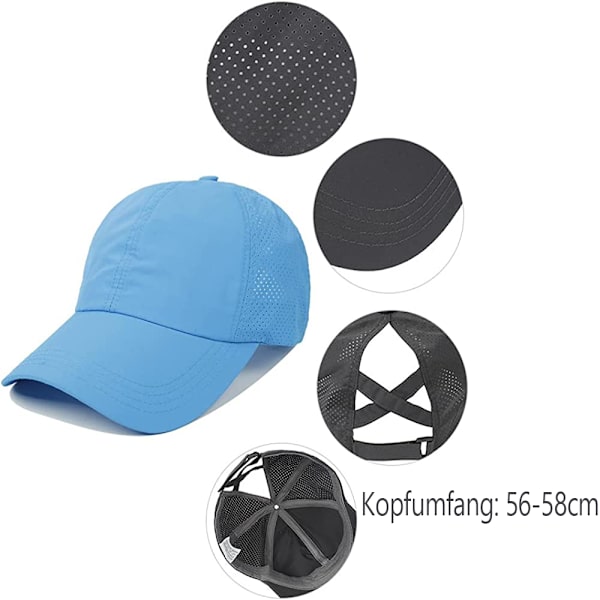 Cap sommar sommarmössa dam Cap Cap utomhussolskydd Cap Justerbar cap (huvudomkrets: