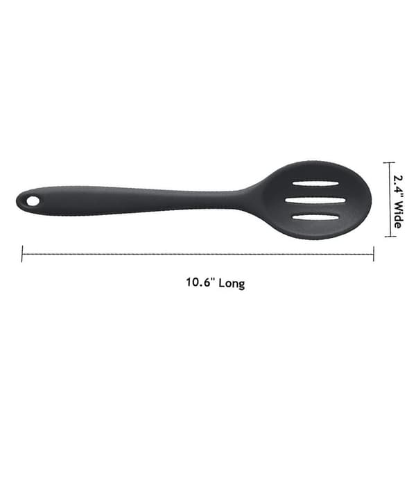 Hulske, Varmebestandig Silikone, Modstår Smeltning, Deformation, Solid-silikone Redskab, Ergonomisk Greb, Perfekt Til Dræning Og Servering