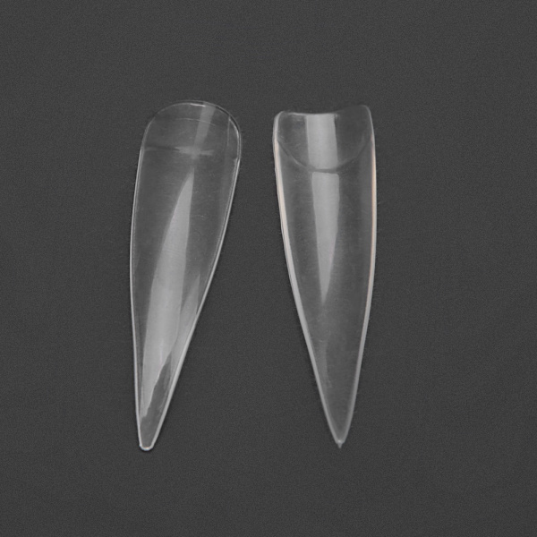 500 Tips Falska Naglar Färgvisning Tips Plastövningstipsstavar Manikyrverktyg Transparent