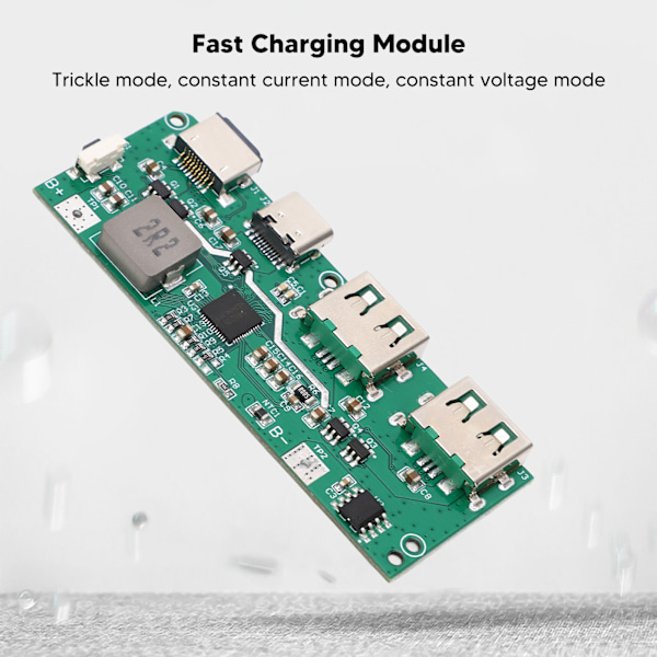 2 stk QC4.0 QC3.0 Hurtigladingsmodul Dobbel LED USB Batterilading Mobil Strømmodul 6V‑32V