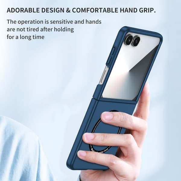 Magnetisk deksel til Samsung Galaxy Z Fold 4, sammenleggbar beskyttelse, støtsikkert deksel (blå) Blue Z-Fold 4