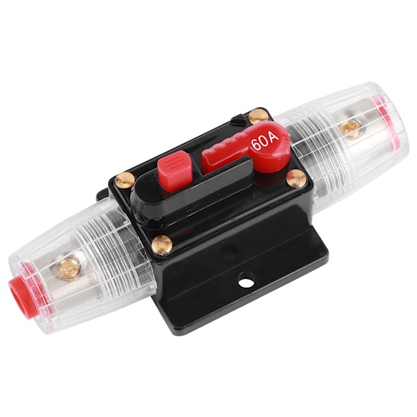Automatisk Nulstillings Sikringsholder Switch Forstærker Bil Lastbil Lyd Modificering 12V 60A