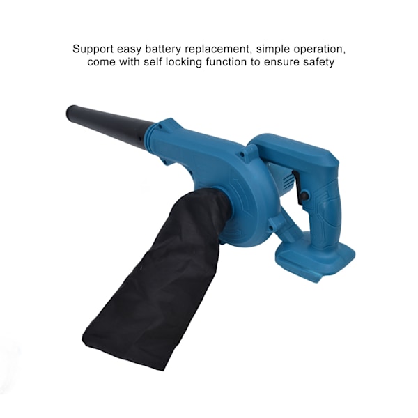 Liten Blåsare Industriell Litiumjon Mini Elektrisk Fläkt för 21V 4500mAH Power Tool Batteri
