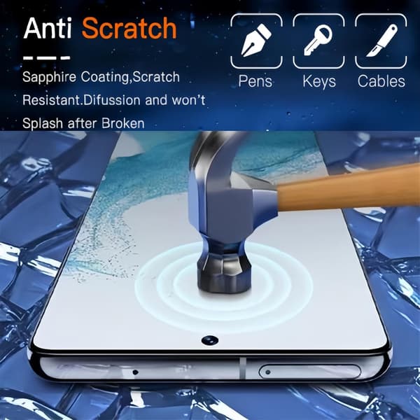 Samsung S22/S23 - 2-pack Full Coverage Skärmskydd i Härdat Glas