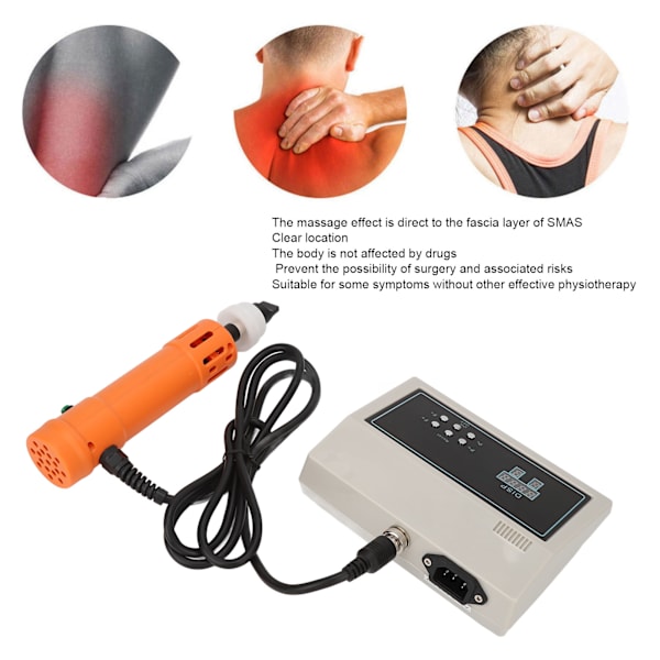 Chockvågsbehandling Maskin ED Terapi Maskin Extracorporeal Chockvågsbehandling Maskin Orange 100‑240V AU-kontakt