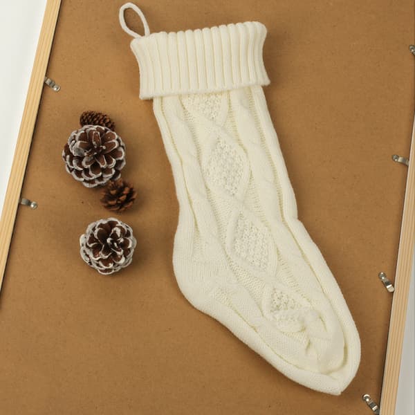 Julstrumpor Godisväskor Present Eldstad Julgran Strumpa Ornament (1-pack) Style 3