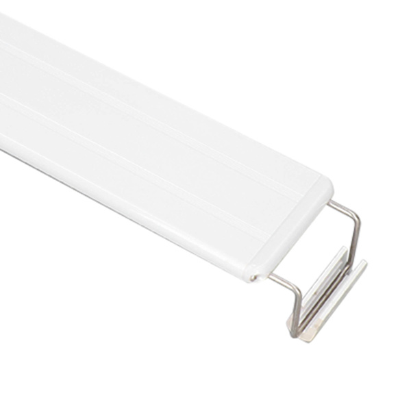 LED Akvarielys Ultra Tynd Høj Lysstyrke Knapswitch Holdbar Akvarielampe med Beslag EU Stik 220V 12W