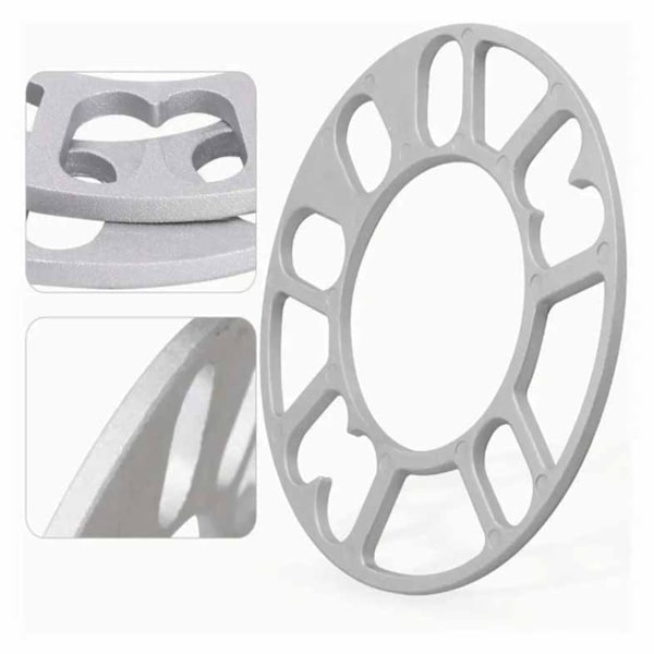 2 st 8 mm Tjockleks Hjulnavsdistans Flang Hjulcentrisk ET Packning Aluminiumlegering Universal för Bilar