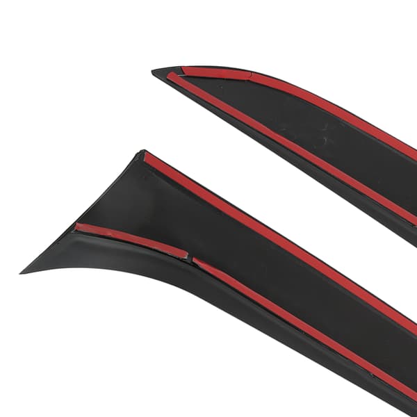 2 stk. Bagrude Sidevinge ABS Slidstærk Blank Sort Erstatning til B6 Stationcar 2005‑2010