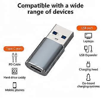 USB C Hona Till USB A Hane Kabeladapter Höghastighetsdataöverföring Anslutningar Typ C Laddningsadapter Dataöverföring