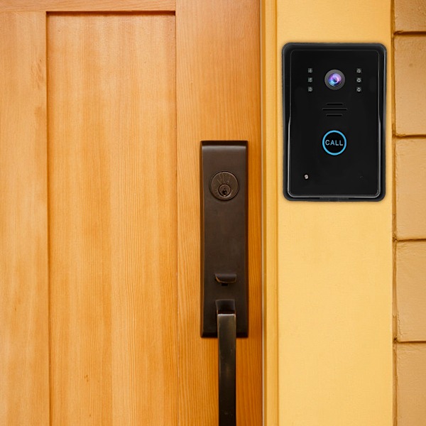 9 tum Trådbunden Video Intercom Dörrtelefon Dörrklocka Access System Dörrkamera 110-240V(EU)
