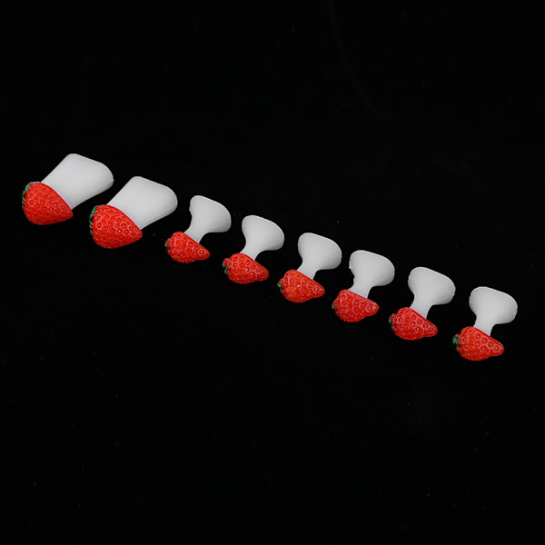 8 st/set Silikon Tåseparator Pedikyr Målnings DIY Dekorationer Separator Nagelkonst Verktyg #5