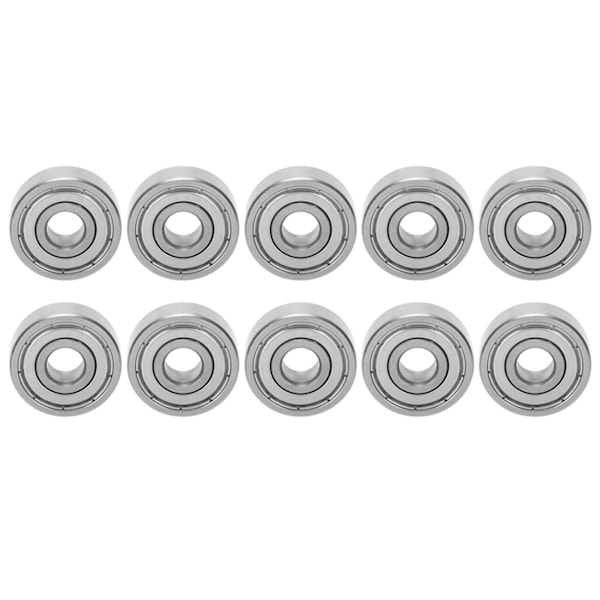 10 stk. Kuglelejer Rustfrit Stål Slidstærkt Stille Skateboard Driver Tilbehør S628Z