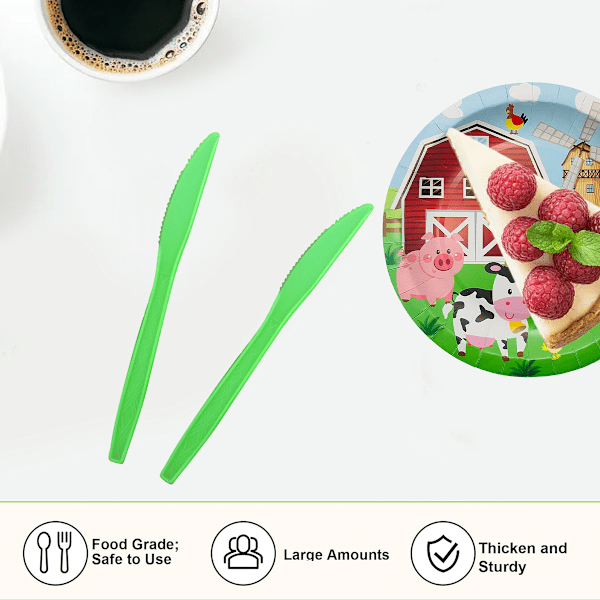 Gårdskufjøs Ranch Kylling Dyr Barnefødselsdag Borddekking Papirbrett Papirkopp Vev Dekorasjon Festartikler 10PCS