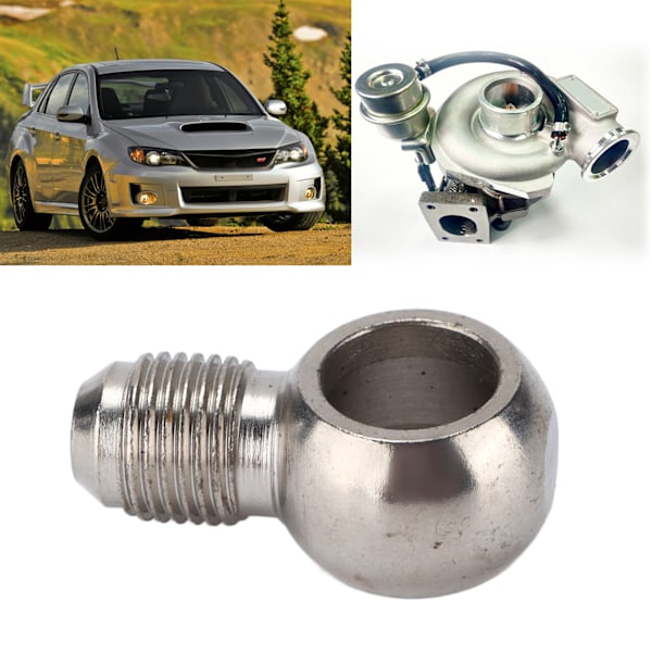 Turbo Banjo Adapter 6AN til M14 304 Rustfrit Stål Fitting 414‑02101‑007 Biltilbehør