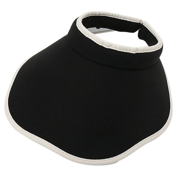 Solskyddsmössor Kvinnor Stor brätte Sommar UV-skydd Cap Black