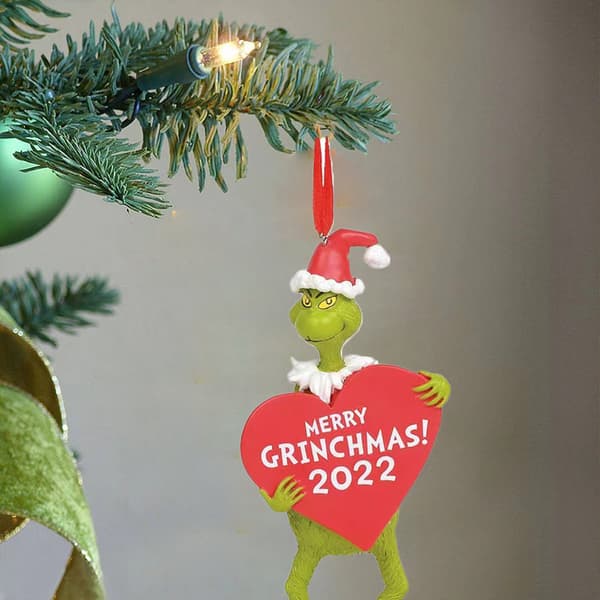 Grön monster jul hänge dekoration