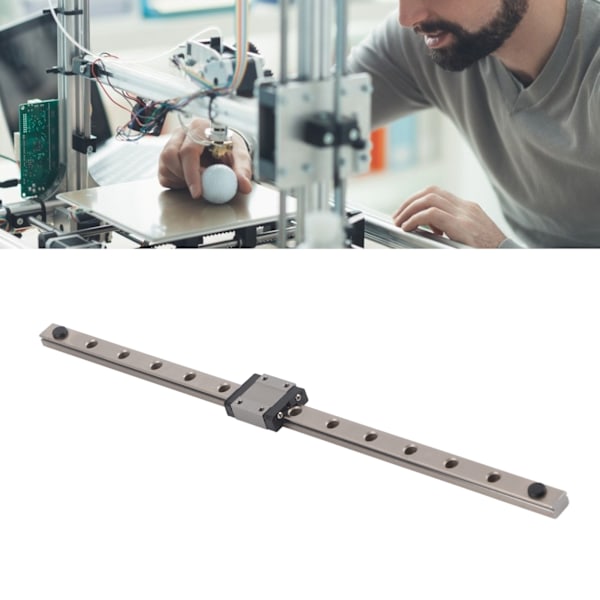 Linjär Skena Hög Precision Stabil Stadig Hållbar Liten Lätt Linjär Glidskena för CNC DIY Projekt 350mm