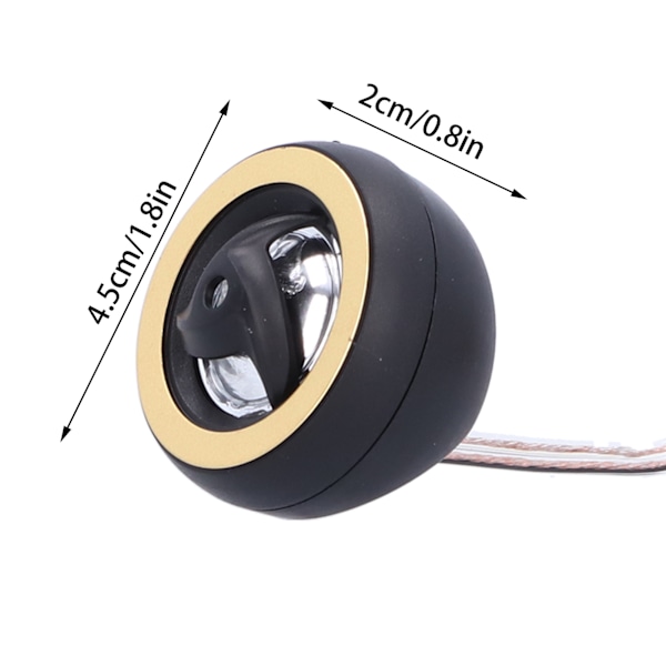 2 st Dome Tweeter Högtalare 12V 800W Hög Effektivitet 92dB Hög Ljud Klar Ljud Universal för Bil