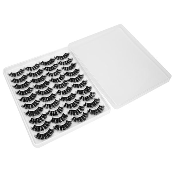 20 Par Multilagrede Falske Vipper Fluffy Tyk Volumen Vipper Håndlavet Falsk Vippe (MC-22)