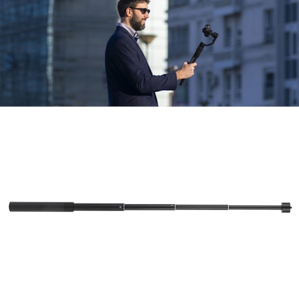 73cm Teleskopisk Selfie Stick Panoramisk Sportskamera Utvidelsesstang for Håndholdt Stabilisator