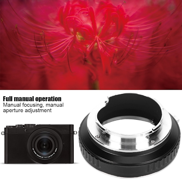 Fikaz l R&#8209;l M Objektivadapterring for Leica R-fatninger til Leica M-kamera