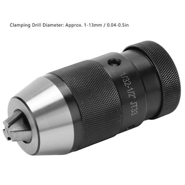 Borrchuck Självspännande Hög Precision Konanslutning Klämverktyg 1/32-1/2 JT33