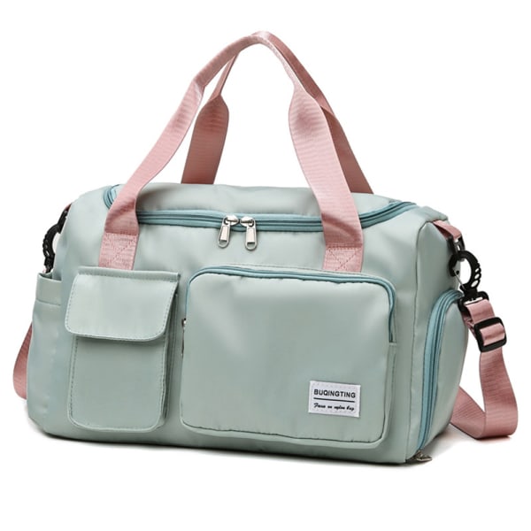 Håndbagagetaske til flyrejsetaske Lille sammenfoldelig håndbagage Ryanair Sportstaske Hospitalstaske Weekendtaske, Mintgrøn
