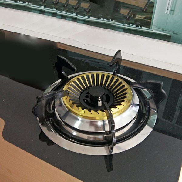Högkvalitativt wokstöd för jämn värmefördelning på gasspis, stabil bas med hållbart gjutjärn, stöder kastruller över 10 cm, halkfritt pannstöd med