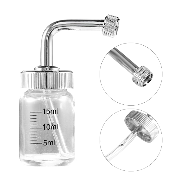 Airbrush Sprøjteflaske Jar Forbindelse Vand Oxygen Sprøjte Udskiftningstilbehør