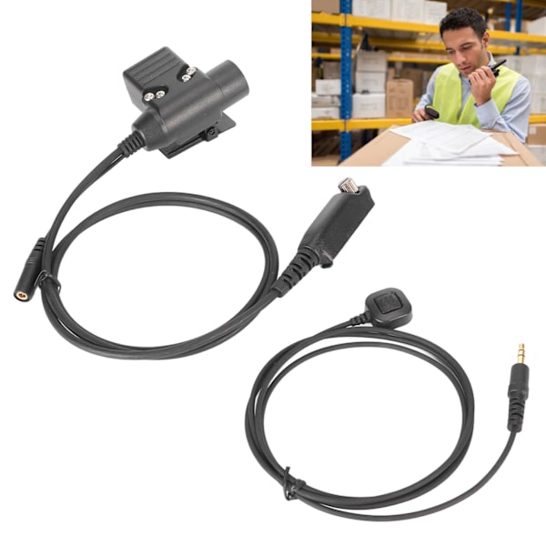 Huvudtelefonadapter Push to Talk Bärbar för Sepura Stp8000 Stp8030 Stp8035 STP8038 STP8040 STP8080