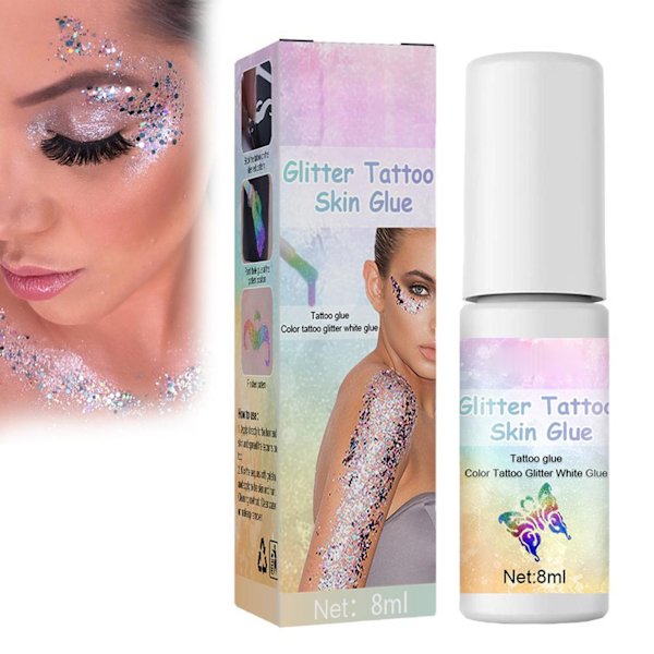 Kosmetisk Glitterlim Skönhet Ansikte Kropp Glittertatueringslim Kropp Kosmetisk Makeup