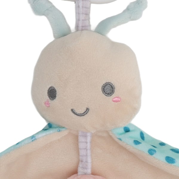 Plush Babyvognleke med Interessant Lyd Myk Lett Baby Håndrasle Leke for Hjem Bil Reiser Sommerfugl
