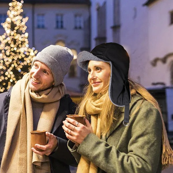 1 Paksuuntunut Tuulenpitävä Hattu Talvi Paksuuntunut Tuulenpitävä Hattu Topattu