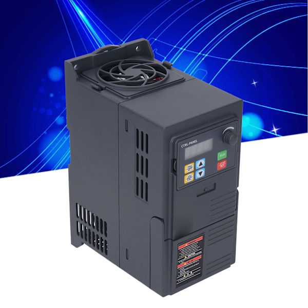 Taajuusmuuttaja 1-3 vaiheinen vektoriinvertteri 200‑240V tulo 0‑240V lähtö 2.2kw 9A