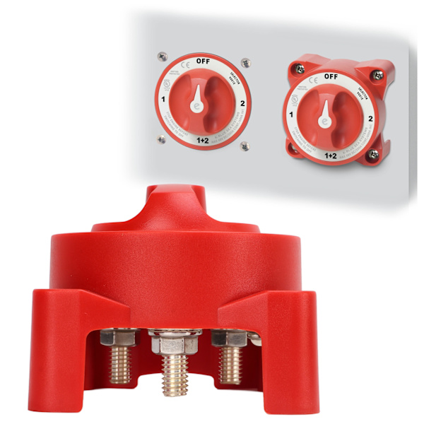 Batteri Afbryderkontakt Strømafbryder Isolator 3 Niveauer 350A 32V DC til RV Marine Båd