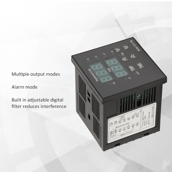 Termostat Tid Digital Display K-Typ Ingångstemperaturregulator för Värmepressmaskin 100‑240V