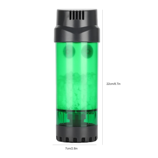 Fluidisert sengfilter Akvarium Fiskedam Boble Bio Media Filter med sugekopp Fluidisert seng LH600