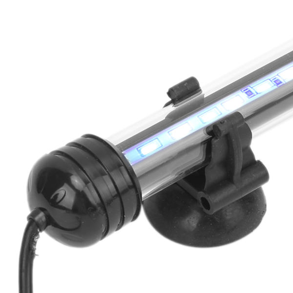 Akvarielampe Vandtæt Fiskekumbelysning med LED-lys 3 Tilstande Dæmpbar 100‑240VAU Stik 18CM