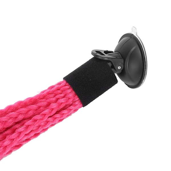 Hjelm Hestehale Dekoration Motorcykel Moderigtig Gradient Hjelm Dreadlocks Paryk Rose Rød Blå Sø